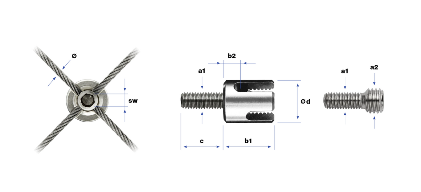 Serre-câble à croix GreenGuide