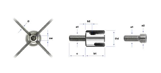 Serre-câble à croix GreenGuide