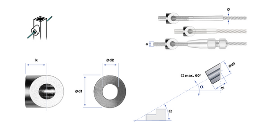 Embout façonné pour filetage extérieur