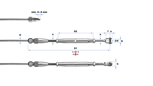 Tuyau de serrrage avec chappe à serrer