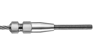 Filetage extérieur vissé pas à droite