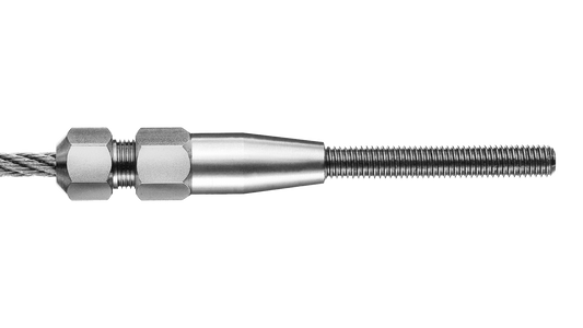 Filetage extérieur vissé pas à droite