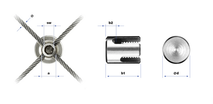 Serre-câble à croix