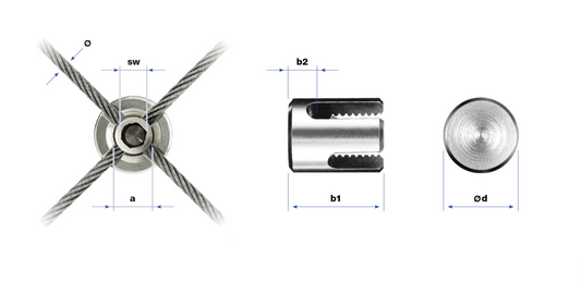 Serre-câble à croix
