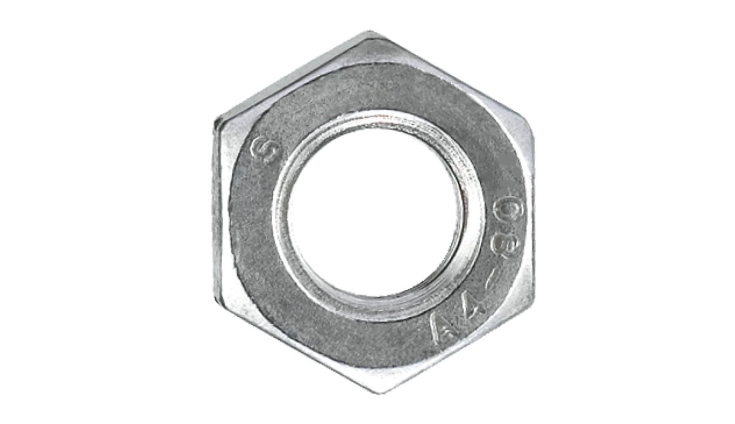 Écrou six pans pas à droite