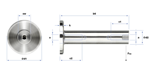 Entretoise GreenGuide avec filetage intérieur